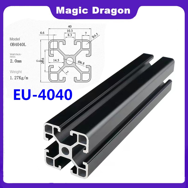 Linear Rail Mgn12H Set - 1 adet siyah 4040 avrupa standardı
