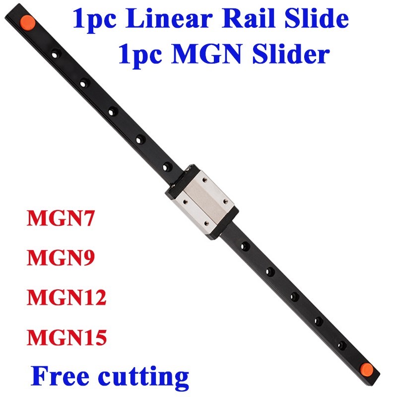 Linear Rail Mgn12H Set - 1 adet siyah MGN7 MGN9 MGN12