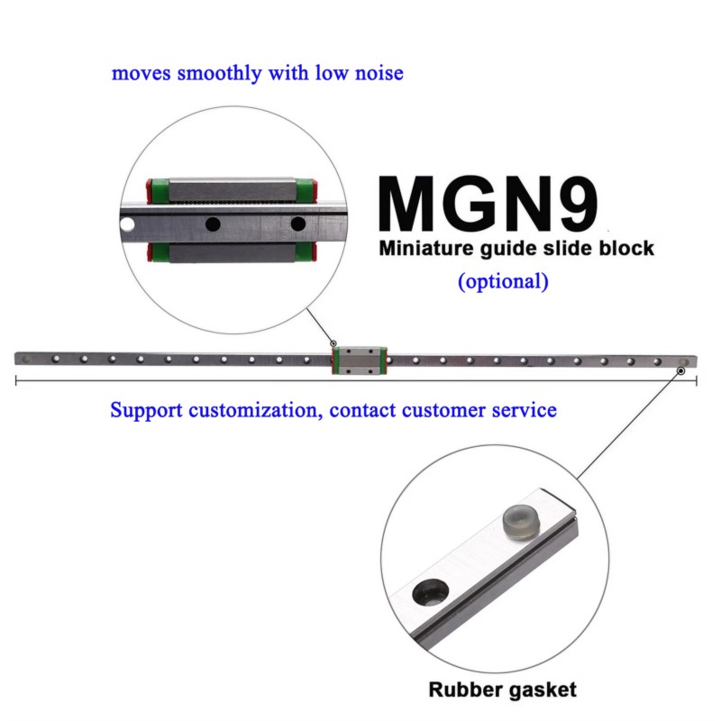 1 adet 9mm Lineer Kılavuz MGN9 - Linear Rail Mgn12H Set incelemesi ve fiyatı